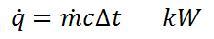 Hot water demand equation